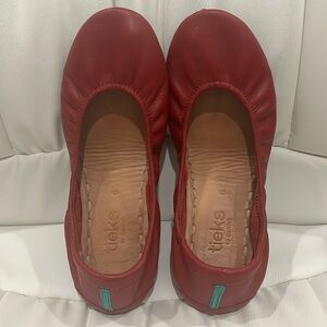 Preowned Tieks Ballet Flats, Red, Size: 6